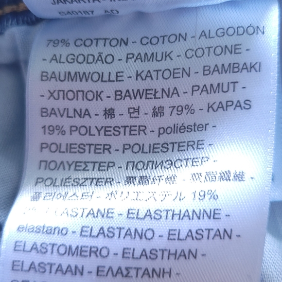 Levis 711 Skinny Size 29 Blue Jeans Denim Stretchy Jeans Mid-Wash, Mid-Rise - Picture 5 of 5